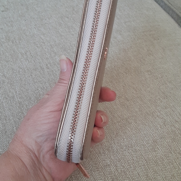 Ted Baker London gold tone leather zip wallet - Picture 9 of 10